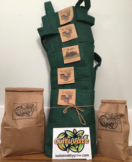 Root Pouch Sample Pack - 20 gallons of Different Root Pouch Sizes!